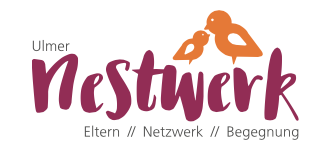 Logo des Ulmer Nestwerk, ein Netzwerk für Eltern in Ulm und Umgebung um sie zu unterstützen